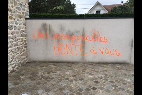 Graffiti at Chateau d’Hardelot